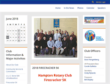 Tablet Screenshot of hamptonrotary.com